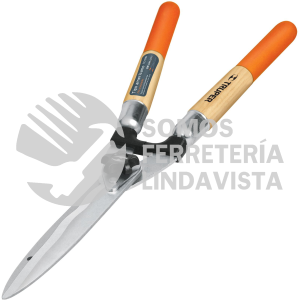 18390 TE-19W TIJERA PARA PODA 58 CM FILO ONDULADO MANGOS DE MADERA C/GRIP TRUPER