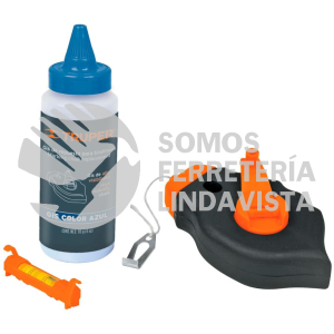 18574 TL-50 TIRALINEAS 30 M (100 FT) PLASTICO CON GIS Y NIVEL TRUPER