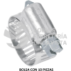 44234 AB-8 BOLSA CON 10 ABRAZADERAS REFORZADAS # 8 5/8 - 7/8" FIERO