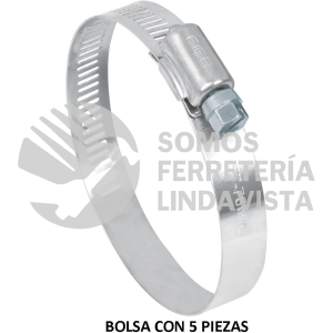 44243 AB-40 BOLSA CON 5 ABRAZADERAS REFORZADAS # 40 2-1/4 - 3" FIERO