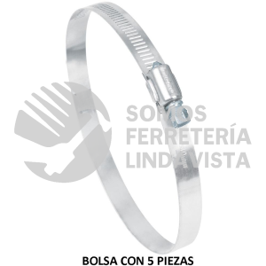 44251 AB-80 BOLSA CON 5 ABRAZADERAS REFORZADAS # 80 4-5/8 - 5-1/2" FIERO