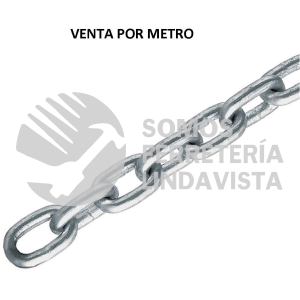 44269 CAGA-1/8 METRO DE CADENA GALVANIZADA DE 1/8" 75 M EN CUBETA FIERO