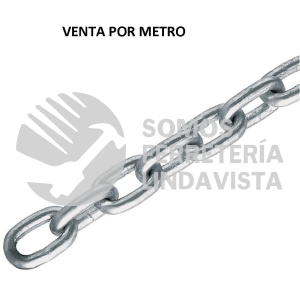 44274 CAGA-1/2 METRO DE CADENA GALVANIZADA DE 1/2" 5 M EN CUBETA FIERO