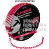 44166 CAPL-3R METRO DE CADENA DE 3 MM DE PLASTICO ROJA CARRETE DE 50 M FIERO