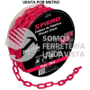 44176 CAPL-5R METRO DE CADENA DE 5 MM DE PLASTICO ROJA CARRETE DE 25 M FIERO