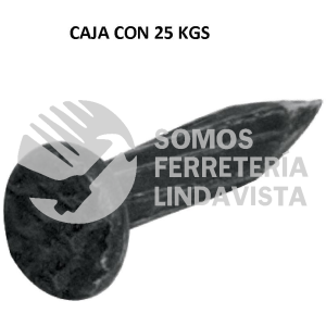 44843 CLCG-3/4N KILO DE CLAVO PARA CONCRETO 3/4" NEGRO CAJA DE 25 KG FIERO