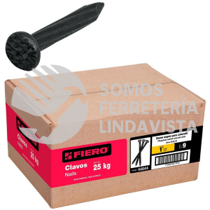 44844 CLCG-1N KILO DE CLAVO PARA CONCRETO 1" NEGRO CAJA DE 25 KG FIERO