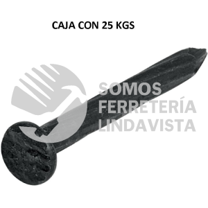 44845 CLCG-1-1/2N KILO DE CLAVO PARA CONCRETO 1-1/2" NEGRO CAJA DE 25 KG FIERO