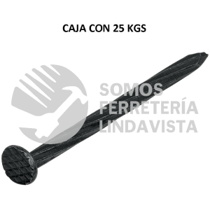 44847 CLCG-2-1/2N KILO DE CLAVO PARA CONCRETO 2-1/2" NEGRO CAJA DE 25 KG FIERO
