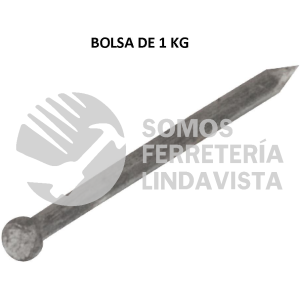 44502 CLA-1 BOLSA CON 1 KG DE CLAVOS ALFILERILLOS DE 1" CON CABEZA FIERO