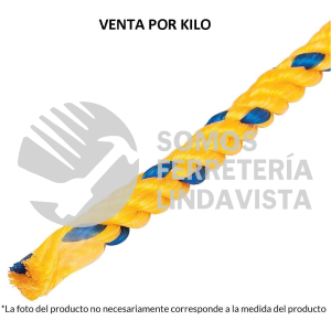 44473 CUE-25 KILO DE CUERDA AMARILLA DE POLIPROPILENO 25 MM ROLLO 30 KG FIERO