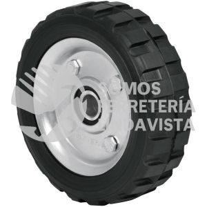 45480 RD-62 RUEDA DE HULE SOLIDO 6" PARA DIABLO DOBLE BALERO PRETUL