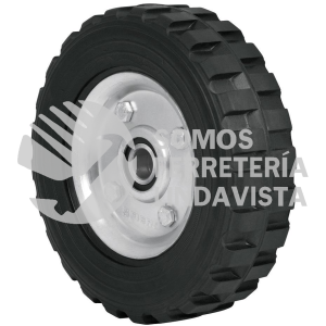45483 RD-72 RUEDA DE HULE SOLIDO 7" PARA DIABLO DOBLE BALERO PRETUL