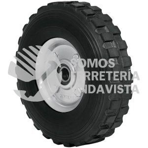 45485 RD-82 RUEDA DE HULE SOLIDO 8" PARA DIABLO DOBLE BALERO PRETUL