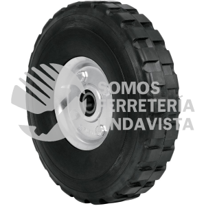 45487 RD-92 RUEDA DE HULE SOLIDO 9" PARA DIABLO DOBLE BALERO PRETUL