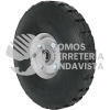 45035 RD-102 RUEDA DE HULE SOLIDO 10" PARA DIABLO DOBLE BALERO PRETUL
