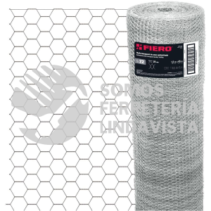 44657 MAHE-2512 ROLLO DE MALLA HEXAGONAL 45MX1.2M CALIBRE 22 ABERTURA 25MM FIERO