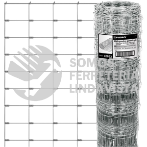 42862 MAGA-50X16 ROLLO DE 50 M X 1.67M DE MALLA GANADERA DE ACERO GALVANIZADO FIERO