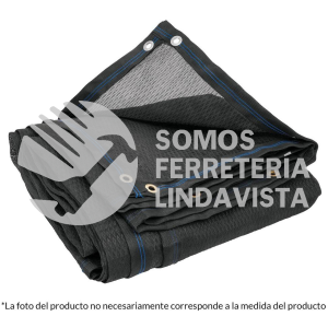 44709 TOSO-805 TOLDO NEGRO DE 5 M DE POLIETILENO 80% SOMBRA ANCHO 3.60 M FIERO