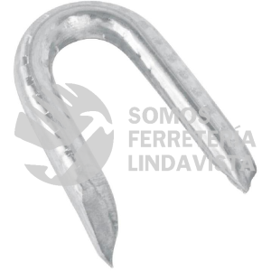 44513 GRA-1G CAJA CON 10 KG DE GRAPAS 1" GALVANIZADAS P/ALAMBRE DE PUAS FIERO