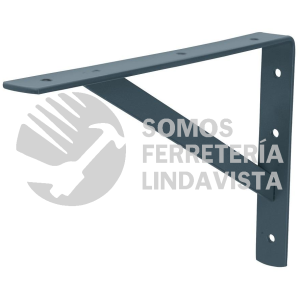 44673 MER-12G MENSULA DE ACERO REFORZADA GRIS 8 X 12" FIERO