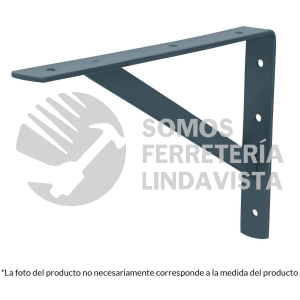 44674 MER-16G MENSULA DE ACERO REFORZADA GRIS 10 X 16" FIERO