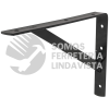 44676 MER-12N MENSULA DE ACERO REFORZADA NEGRA 8 X 12" FIERO