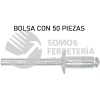 44533 R-86B BOLSA CON 50 REMACHES DE 1/4" X 3/8" DE ALUMINIO ALA 1/2" FIERO