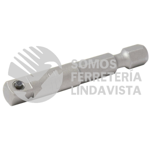 50012 ADAPTADOR CON PERNO PARA DADOS CUADRO HEMBRA DE 1/4", HEXAGONO DE 1/4" X 4" URREA