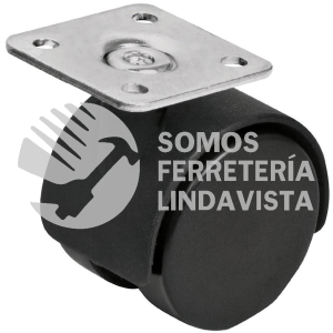 44384 ROY-40 RODAJA TIPO YOYO DE 40 MM CON PLACA SIN FRENO FIERO