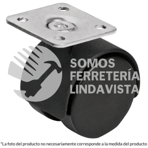 44385 ROY-50 RODAJA TIPO YOYO DE 50 MM CON PLACA SIN FRENO FIERO