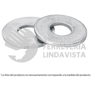 44540 ARA-1/8 BOLSA CON 1 KG DE ARANDELAS PLANAS DE 1/8" FIERO