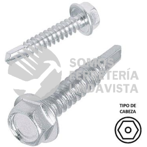 PEB10025 PIJA HEXAGONAL GALVANIZADA PUNTA BROCA 10 X 1" TOLEDO