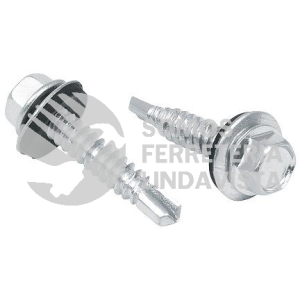 PEBR14064 PIJA HEXAGONAL GALVANIZADA PUNTA BROCA C/RONDANA NEOPRENO 14X2-1/2 TOLEDO