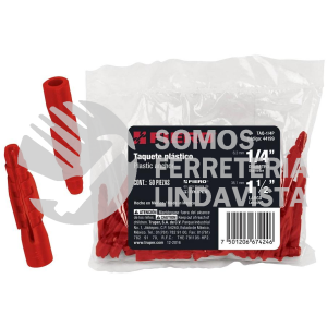 44199 TAQ-1/4P BOLSA CON 50 TAQUETES DE PLASTICO 1/4" FIERO