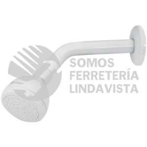 49269 R-500 REGADERA PLASTICA REDONDA 2-1/2" BLANCA FOSET