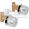 49249 E-652 JUEGO 2 LLAVES EMPOTRAR REGADERA SOLDABLES CUBO BASIC FOSET