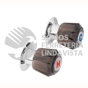 49463 MR-200H JUEGO DE 2 MANERALES ACRILICO HUMO PARA REGADERA BASIC FOSET