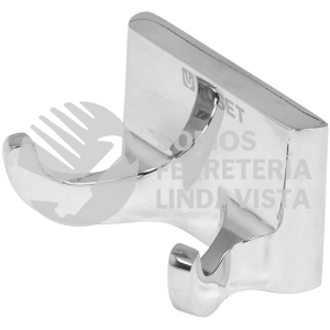49609 A-906 GANCHO DOBLE METALICO PARA TOALLAS FOSET