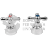 49780 AQMM-61 JUEGO 2 MANERALES CRUCETA PARA LAVABO FOSET AQUA
