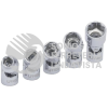 4700J JUEGO DE DADOS FLEXIBLES CUADRO DE 1/4", 6 PUNTAS, EN PULGADAS, EN RIEL, 5 PIEZAS URREA