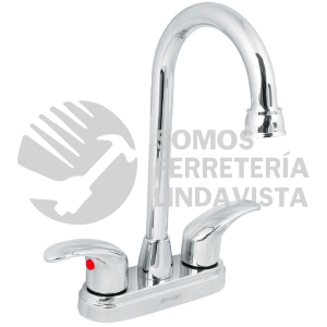 49691 AQM-62 MEZCLADORA CROMO 4" PARA LAVABO CUELLO BAR PALANCA AQUA FOSET