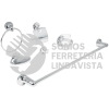 49395 AQA-4000 JUEGO DE 6 ACCESORIOS PARA BAÑO METALICOS FOSET AQUA
