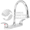 49687 AQF-82 MEZCLADORA CROMO 8" PARA FREGADERO MANERALES PALANCA AQUA FOSET