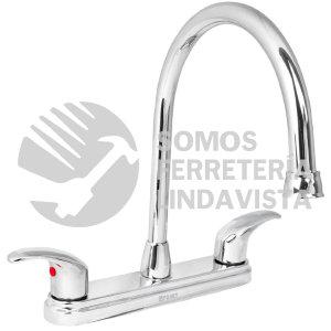 49687 AQF-82 MEZCLADORA CROMO 8" PARA FREGADERO MANERALES PALANCA AQUA FOSET