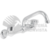 49447 AQF-92 MEZCLADORA INOX 8" PARA FREGADERO CONEXIONES DE PAREDFOSET