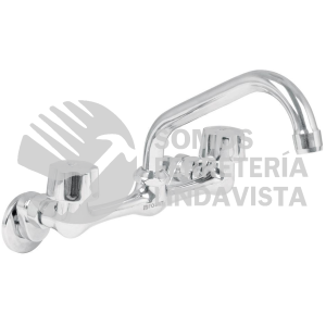 49447 AQF-92 MEZCLADORA INOX 8" PARA FREGADERO CONEXIONES DE PAREDFOSET