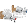 49798 AQE-661 JUEGO 2 LLAVES DE EMPOTRAR SOLDABLE TIPO CRUCETA AQUA FOSET