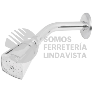 49248 R-501 REGADERA CUADRADA 2" BRAZO Y CHAPETON DE ACERO FOSET AQUA