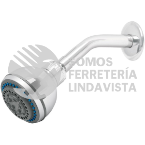 49259 R-508 REGADERA 3" 5 FUNCIONES BRAZO Y CHAPETON DE ACERO AQUA FOSET